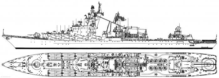 Slik gjenkjenner du i havet Varyag-raketten cruiser