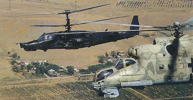 Helikopter "Black Shark": dødsgrep på en stålhøg