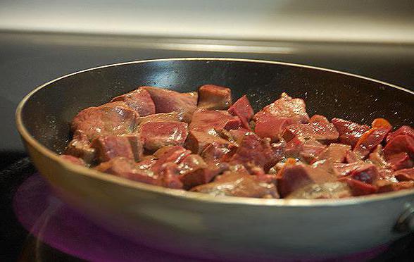 goulash fra biff hjerte oppskrift med bilde