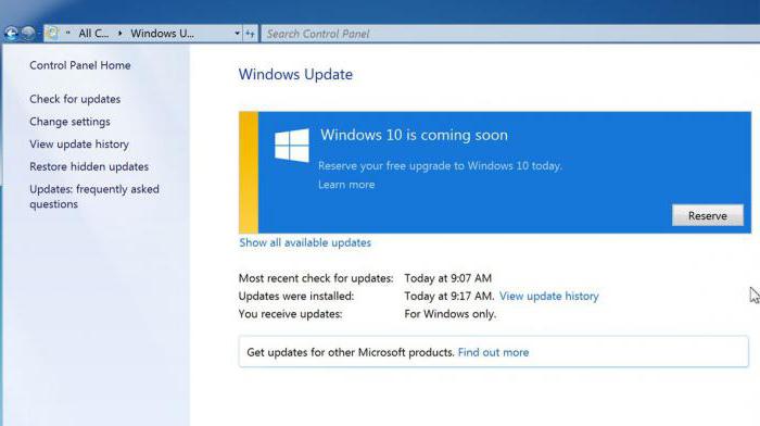 Windows 7 avbryte oppdateringen til Windows 10