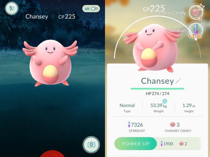 Pokemon Chancy: beskrivelse, funksjoner og kampegenskaper