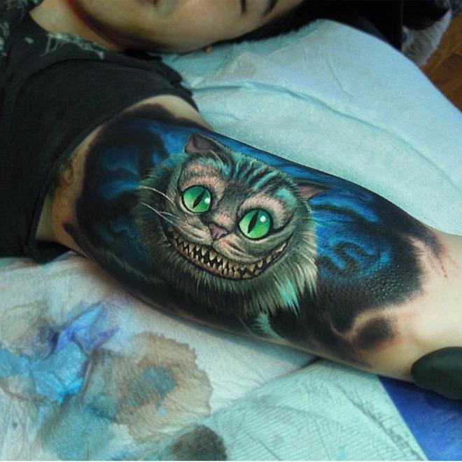 tatovering cheshire katt verdi