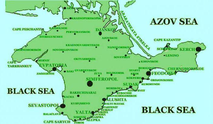 geografisk beliggenhet på Krim
