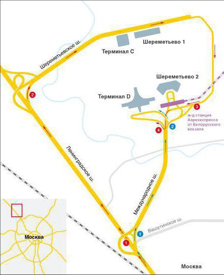 Sheremetyevo flyplass plan