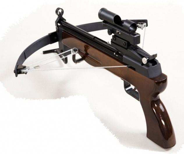Crossbow pistol type - et flott våpen for fans å skyte