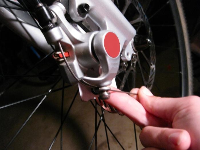 justering av skivebremser på sykkel