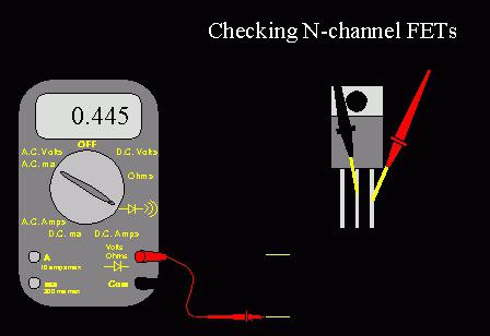 hvordan å teste en felt effekt transistor